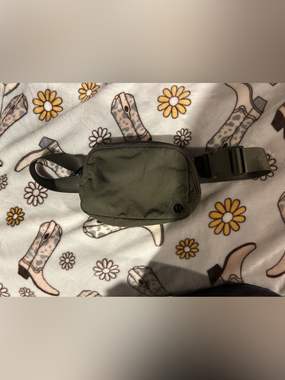 lululemon athletica Olive Green Crossbody Belt Bag